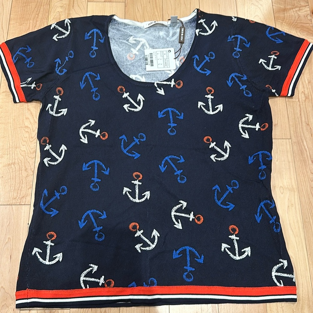 NWT Punt Roma anchors Top-size M